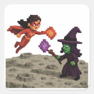 Scarlet Vega Showdown Square Sticker