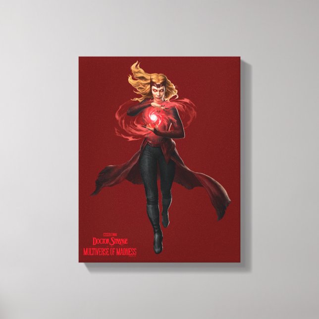 Scarlet Witch Chaos Magic Canvas Print (Front)