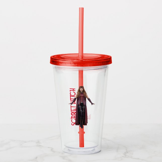 Scarlet Witch Character Art Acrylic Tumbler (Front)