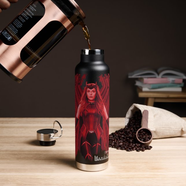 Scarlet Witch Graphic Water Bottle (Coffee)