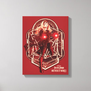 Scarlet Witch Mystic Art Nouveau Graphic Canvas Print