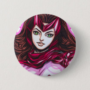 Scarlet Witch ~ Wanda Maximoff 2 Inch Round Button