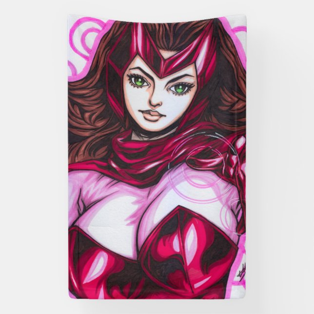 Scarlet Witch ~ Wanda Maximoff Banner (Vertical)