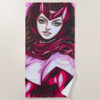 Scarlet Witch ~ Wanda Maximoff Beach Towel