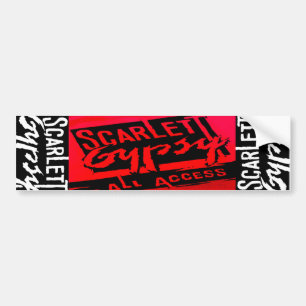 Scarlett Gypsy Glam Metal Rock Band Bumper Sticker