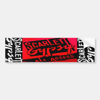 Scarlett Gypsy Glam Metal Rock Band Bumper Sticker