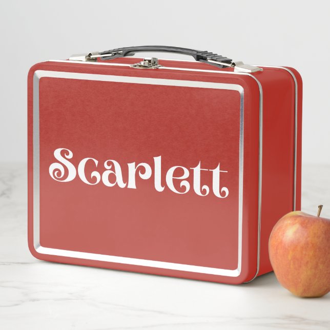 Scarlett Metal Lunch Box (In Situ)