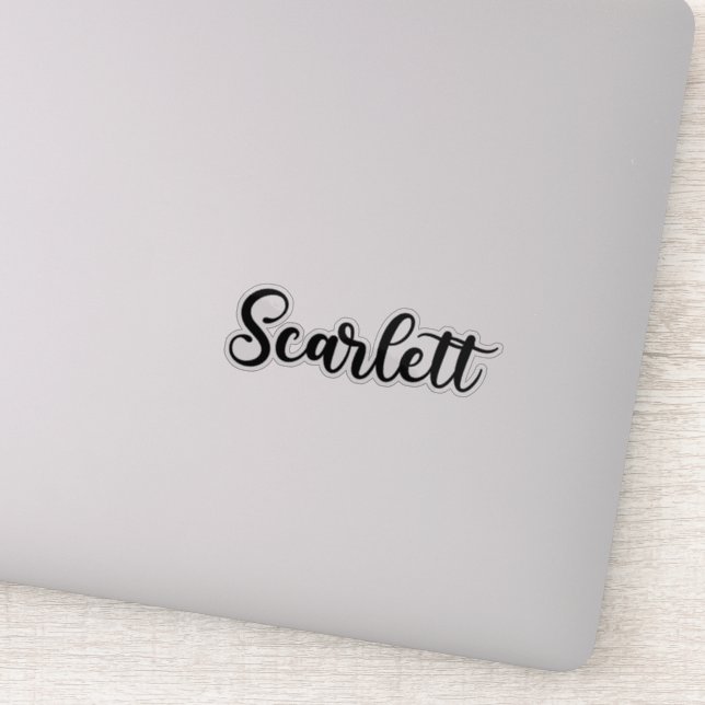 Scarlett Name - Handwritten Calligraphy (Detail)