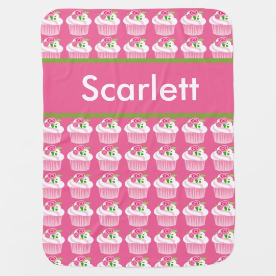 Scarlett's Personalized Cupcake Blanket