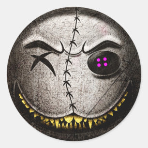 Scarmoji Vintage Round Sticker