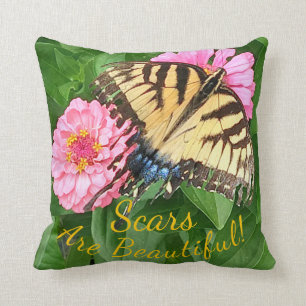 Scars Are Beautiful Throw Pillow
