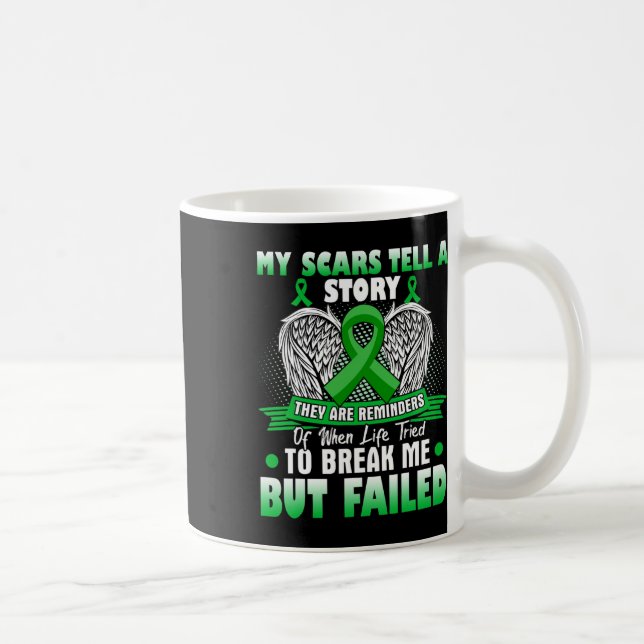 Scars Tell A Story - Kidney Disease Awareness  Coffee Mug (Right)