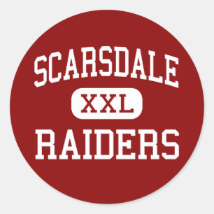 Scarsdale - Raiders - High - Scarsdale New York Classic Round Sticker