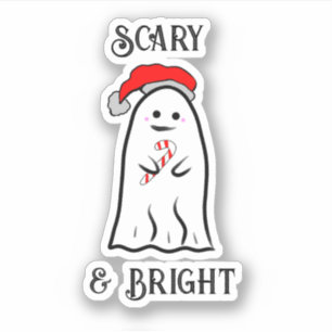 Scary and Bright  Candy Cane Ghost