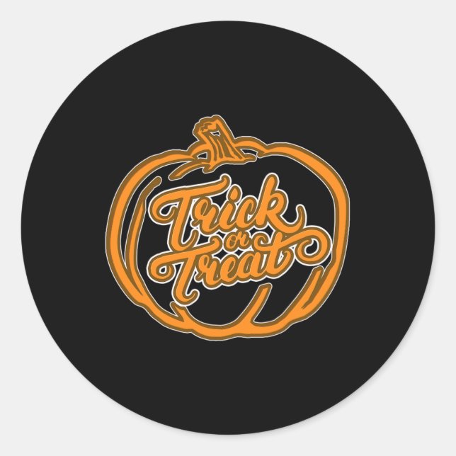 Scary And Funny Halloween 1  Classic Round Sticker (Front)