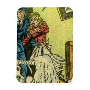 Scary and Vintage horror comics Magnet
