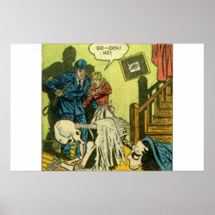 Scary and Vintage horror comics Poster