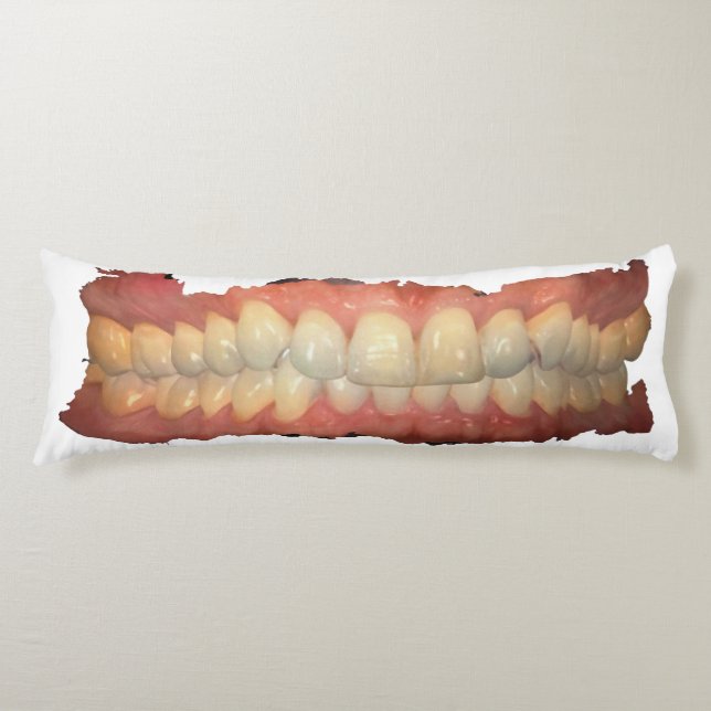 Scary-Ass Teeth Body Pillow (Front)