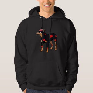 Scary Australian Cattle Dog Red Blue Heeler Zombie Hoodie