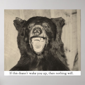 Scary Bear Poster