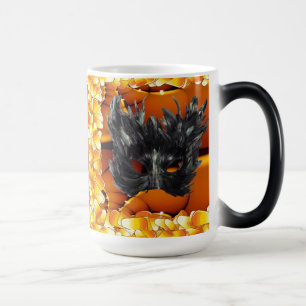 Scary Black Halloween Masque Magic Mug