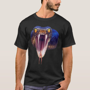 Scary Black Mamba Snake Halloween Costume Gif T-Shirt