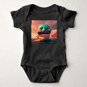 Scary boat baby bodysuit