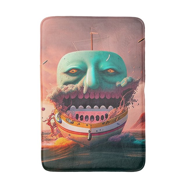 Scary boat bath mat (Front Vertical)
