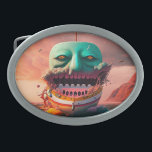 Scary boat belt buckle<br><div class="desc">Fusion of the emojis parasol and poop</div>