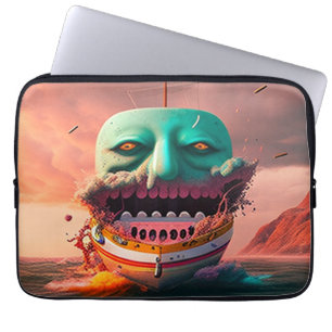 Scary boat laptop sleeve