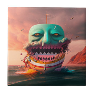 Scary boat tile