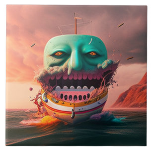 Scary boat tile