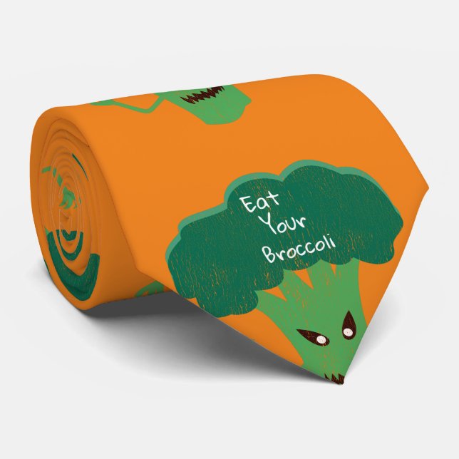 Scary Broccoli Thunder_Cove Tie (Rolled)