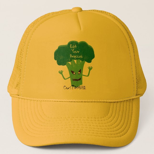 Scary Broccoli Thunder_Cove Trucker Hat (Front)