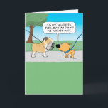 Scary Bulldog Face Birthday Card<br><div class="desc">This funny birthday card features a dog commenting on the appearance of a bulldog,  who has a face that might be scary to some but is surely lovable to others. © 2015 Chuck Ingwersen</div>