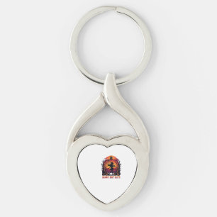 Scary But Cute Halloween Bat Girl Pumpkins Haunted Keychain