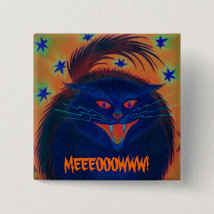 Scary Cat Blue 'MEEEOOOWWW!' button