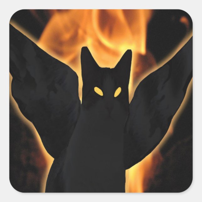 Scary Cat Sticker (Front)