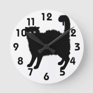 Scary Cat Wall Clock