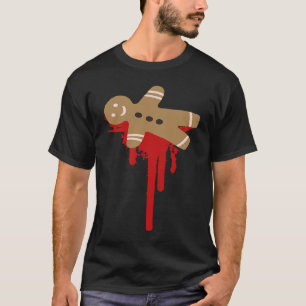 Scary Christmas Gingerbread Man Horror Christmas T-Shirt