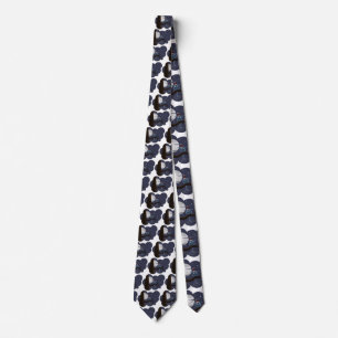scary christmas owl tie