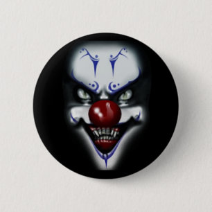 Scary Clown 2 Inch Round Button