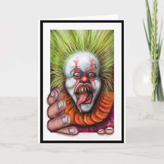 scary Clown Card (Front)