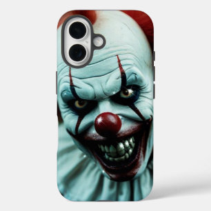 Scary clown iPhone 16 case