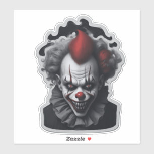 Scary Clown Creepy Portrait 