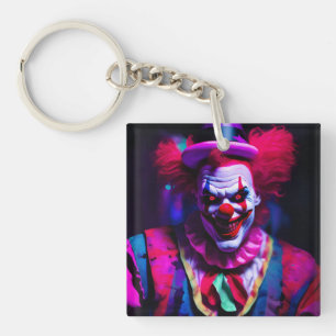 scary clown keychain