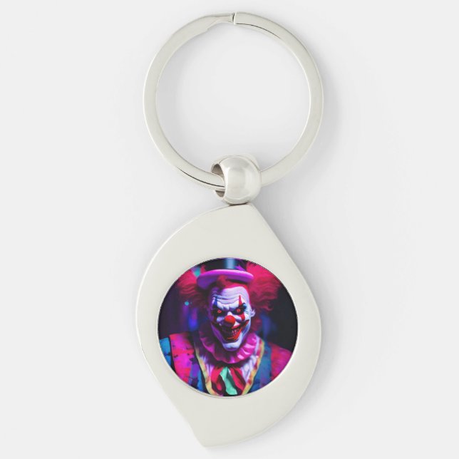 scary clown keychain (Front)