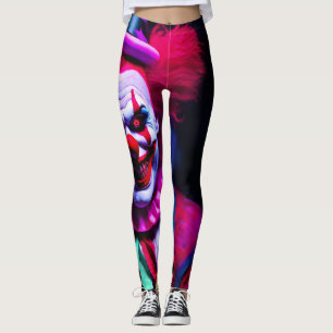 scary clown leggings
