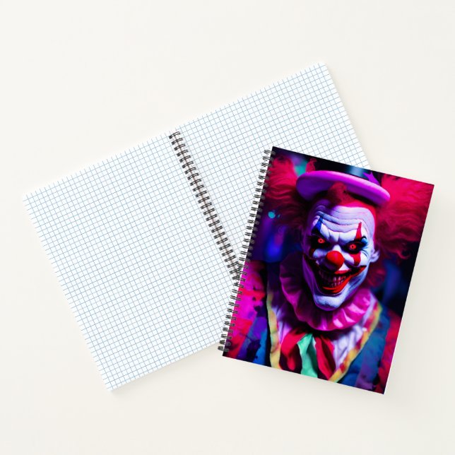 scary clown notebook (Inside)