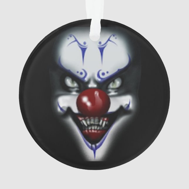 Scary Clown Ornament (Back)